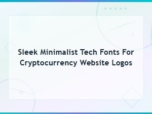 Sleek Minimalist Tech Fonts for Cryptocurrency Website Logo Design